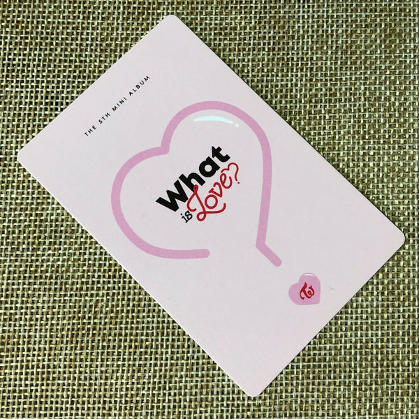 TWICE JIHYO [ What is Love ] Official Photocard, 5th Mini / New / Gift