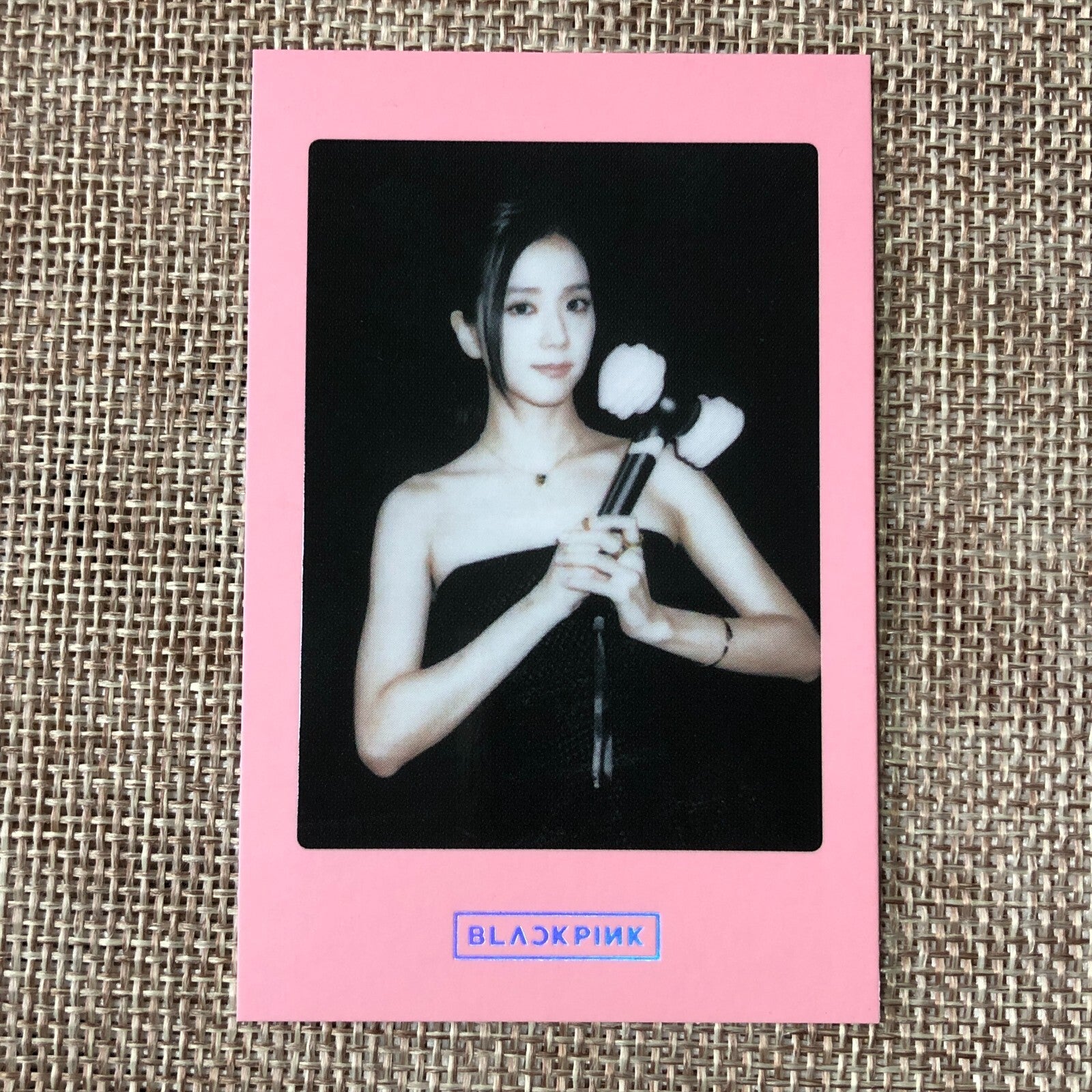 BLACKPINK JISOO [Blink Lightstick Pink Ver] Official Limited Photocard / Gift