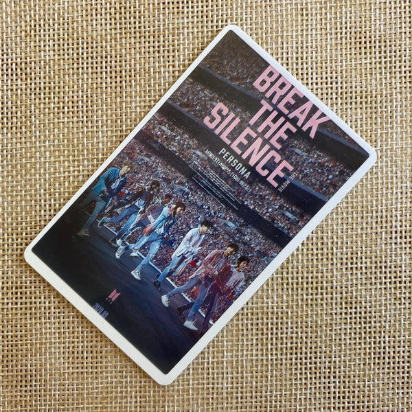 BTS GROUP [Break The Silence Movie] Official Photo Ticket Photocard, CGV / Gift