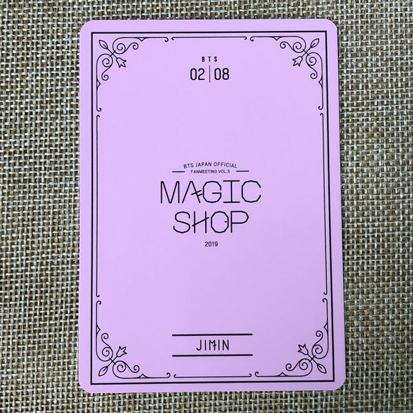 BTS JIMIN 2/8 [MAGIC SHOP Fan Meeting Japan] Official Mini Photocard / Gift