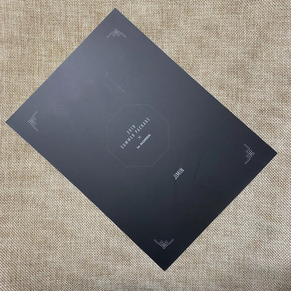 BTS JIMIN [ 2019 Summer Package ] Mini Poster Photocard / New, Rare / Gift