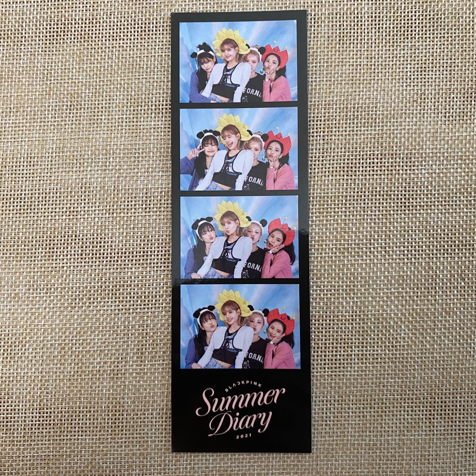 BLACKPINK GROUP [ 2021 Summer Diary ] Official 4cut Photo Photocard / New / Gift