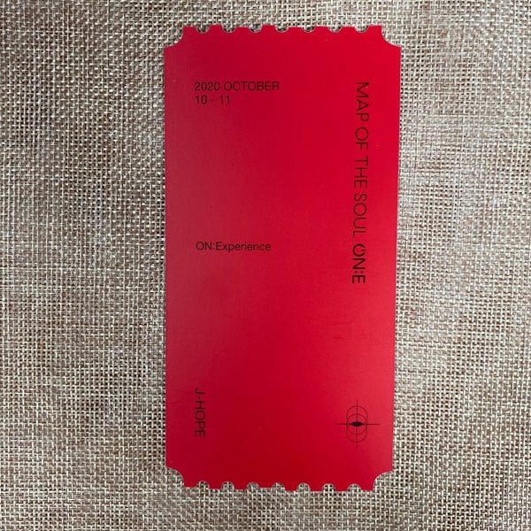 BTS [ Map of the Soul ON:E DVD ] Hologram Photo Ticket Set (All Member) / New/+G