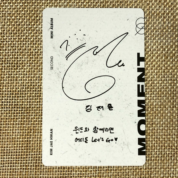 KIM JAEHWAN [ MOMENT ] Official Photocard, DAY Ver, 2nd Mini Album / New / Gift