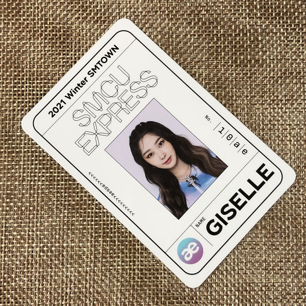 AESPA GISELLE [2021 Winter SMTOWN SMCU Express] Official Pass Photocard / Gift