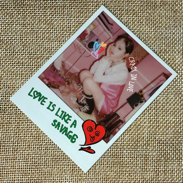 ITZY RYUJIN #1 [CRAZY IN LOVE] Official Polaroid Photocard, 1st Album / Gift