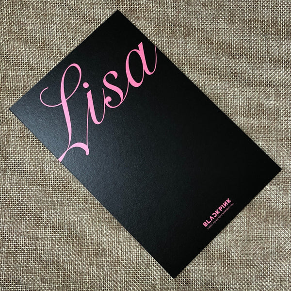 BLACKPINK LISA #1 [Pop-Up Store As If It's Your Last] Official Postcard / Gift