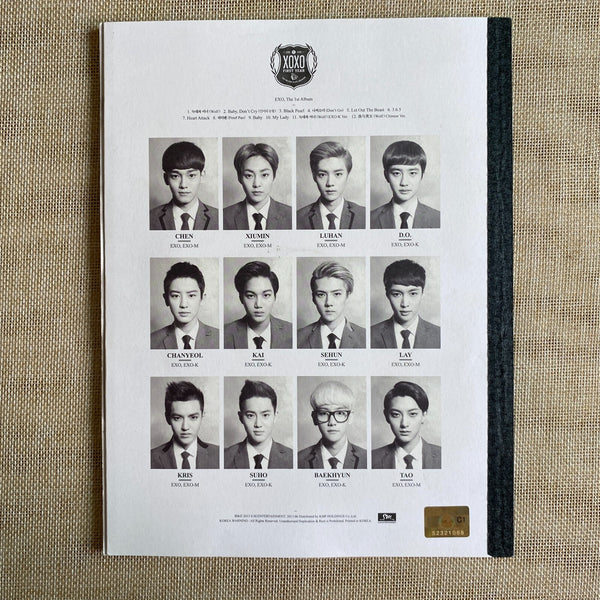 EXO GROUP [ XOXO ] Photobook + CD, 1st Album KISS Ver. Korean / New, Rare / Gift