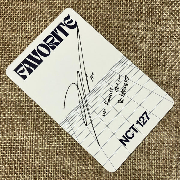 NCT 127 HAECHAN [FAVORITE] Official Photocard, 3rd Repackage CATHARSIS / Gift