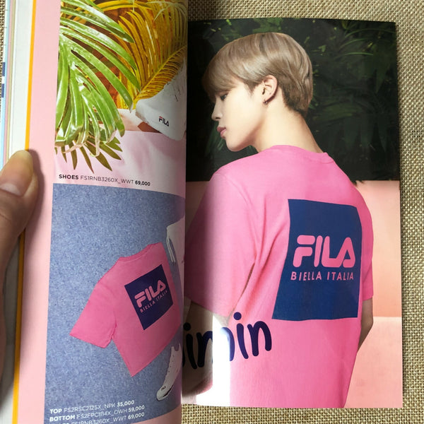 BTS GROUP [FILA 2020 Summer Collection] Official Photobook + Sicker / New / Gift