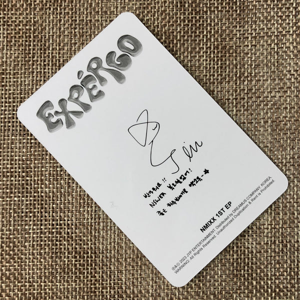 NMIXX KYUJIN [ EXPERGO ] Official Photocard, 1st EP A Ver. / New / Gift