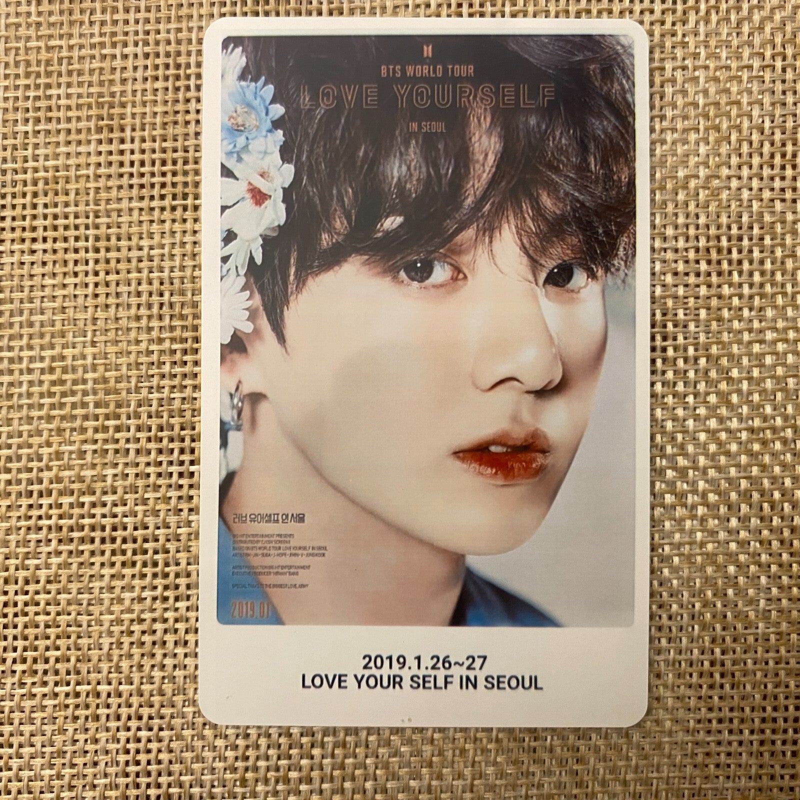 BTS JUNGKOOK [Love Yourself Movie] Official Ticket Photocard Photo, CGV / Gift