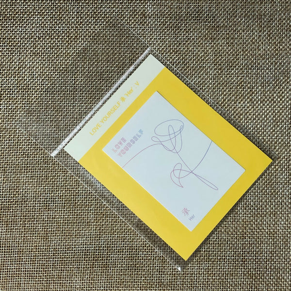 BTS [Oh, always] Official Love Yourself Album Cover Sticker, Her V Ver / Gift