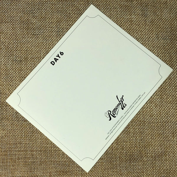 DAY6 DOWOON [ Remember Us : Youth Pt.2 ] Official Clear Postcard / New / Gift