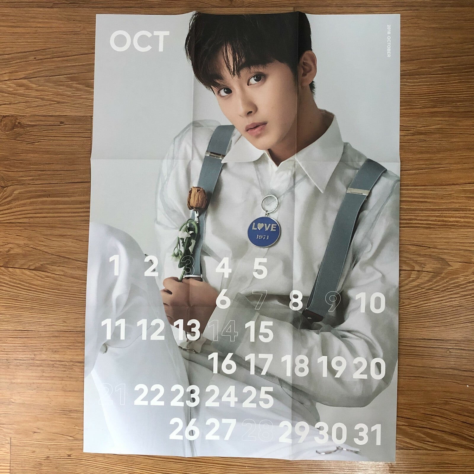 NCT 127 MARK [ 2018 Season's Greetings ] Official Folded Poster / New / Gift