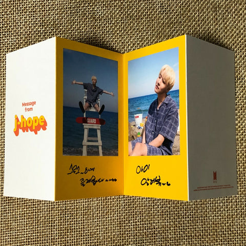 BTS J-HOPE [ Butter ] Official Folded Message Card Photocard / New / Gift