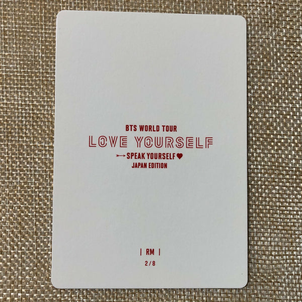 BTS RM 2/8 [Speak Yourself World Tour Japan] Official Mini Photocard / Gift
