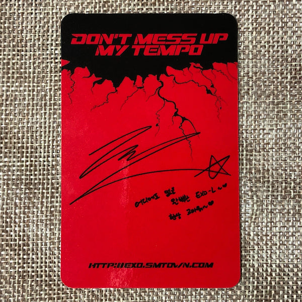 EXO CHEN [ Don't mess up My Tempo ] Official Photocard, Vivace 5th / New / Gift