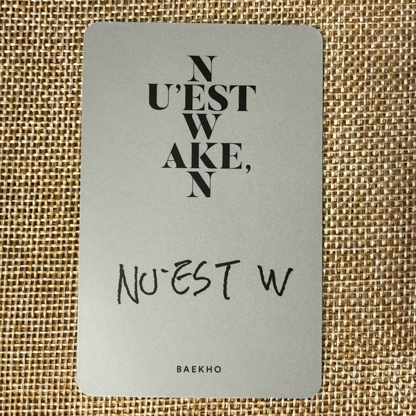 Nu'est W BAEKHO #2 [ WAKE, N ] Official Photocard / New, Rare / Gift