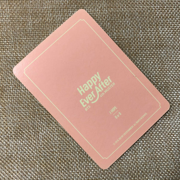 BTS J-HOPE 8/8 [4th Muster Happy Ever After] Official Mini Photocard / Gift