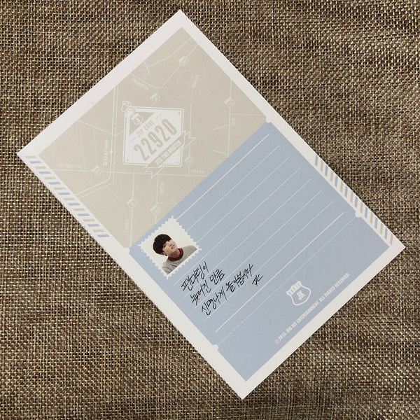 BTS JUNGKOOK [ARMY 2nd Muster ZIP CODE 22920] Official Postcard / New, Rare /+G