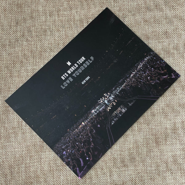 BTS GROUP [Love Yourself World Tour NEW YORK DVD] Official Photocard Postcard
