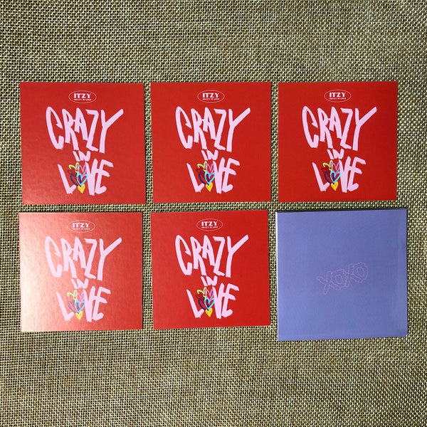 ITZY GROUP #2 [CRAZY IN LOVE] Official Preorder Special Photocard SET / Gift