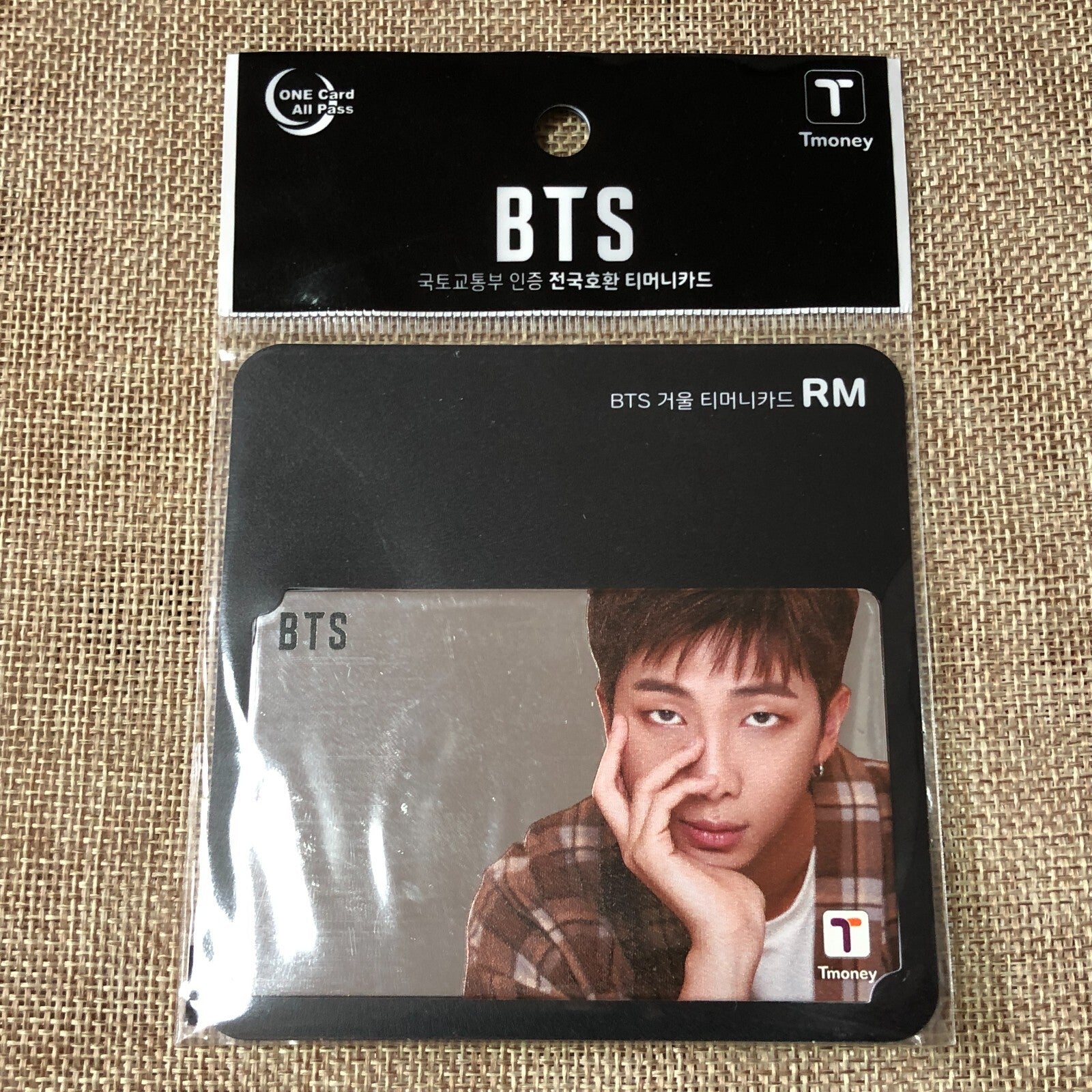 BTS RM [ 2021 CU T-Money ] Official Mirror Transparent Photocard / New / Gift