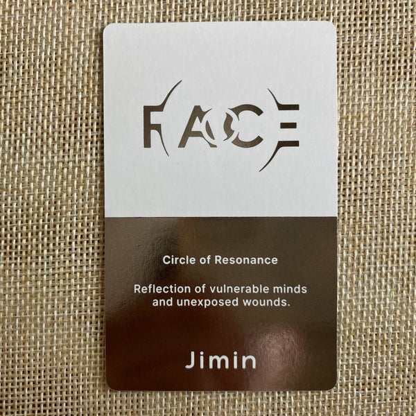 BTS JIMIN [ FACE ] Official Photocard, 1st Mini Album Undefinable / New / Gift