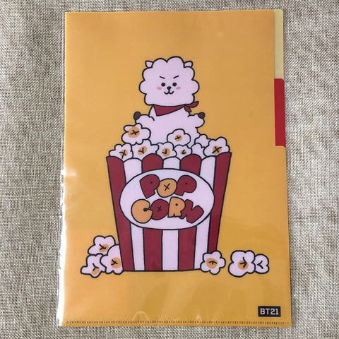 BTS [ BT21 RJ ] Official 2 Pockets File Folder / Goods / New / Gift