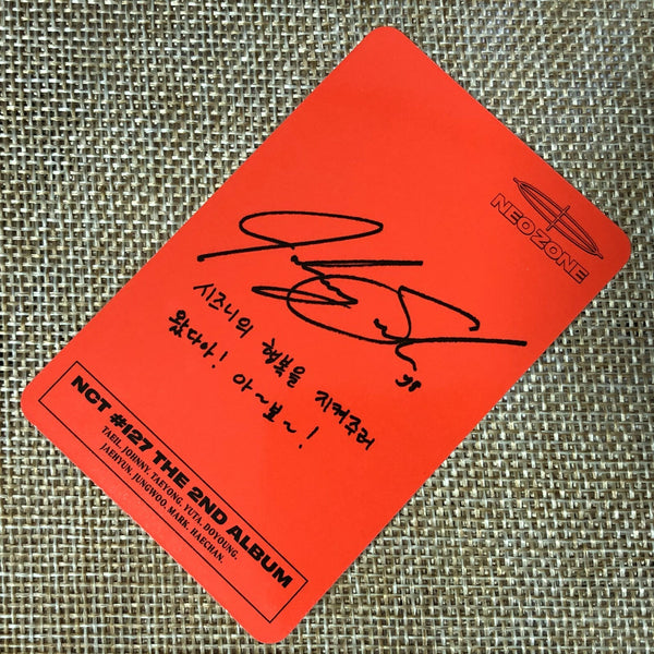NCT 127 JOHNNY C Ver. [ NEO ZONE ] Official Photocard, 2nd Album / New / Gift