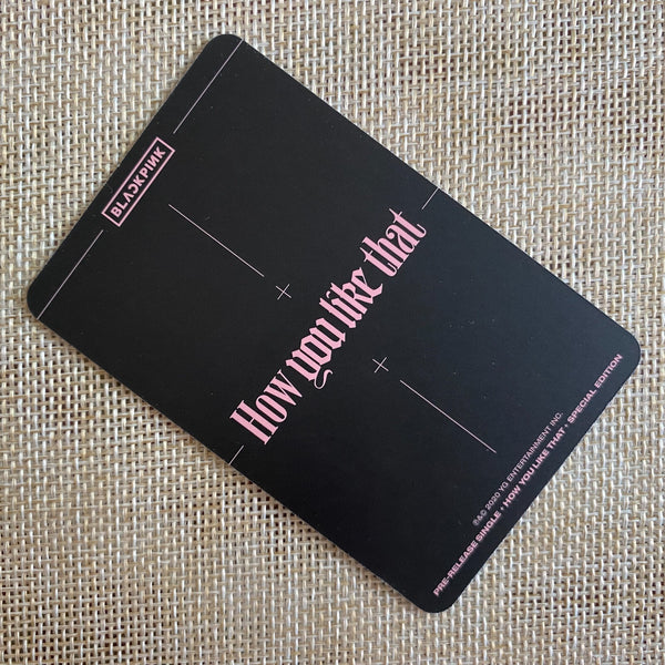 BLACKPINK LISA [How You Like That] Official Photocard, Special Ed. / New / Gift