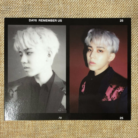 DAY6 DOWOON [ Remember Us : Youth Pt.2 ] Official Clear Postcard / New / Gift