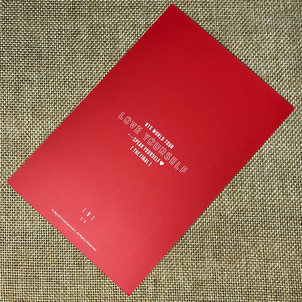 BTS V 3/4 [ Speak Yourself The Final ] Official Postcard Photocard / New / Gift