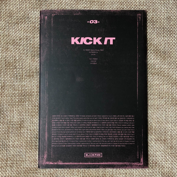 BLACKPINK GROUP #2 [Kill This Love] Official Accordion Lyrics Book / New / Gift