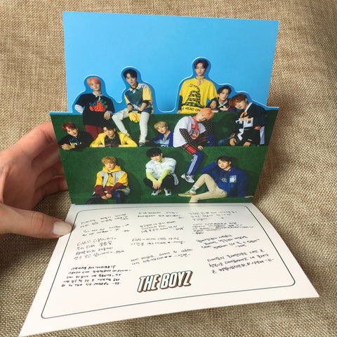 THE BOYZ GROUP [ Bloom Bloom ] Official Pop-Up Card Postcard / New / Gift