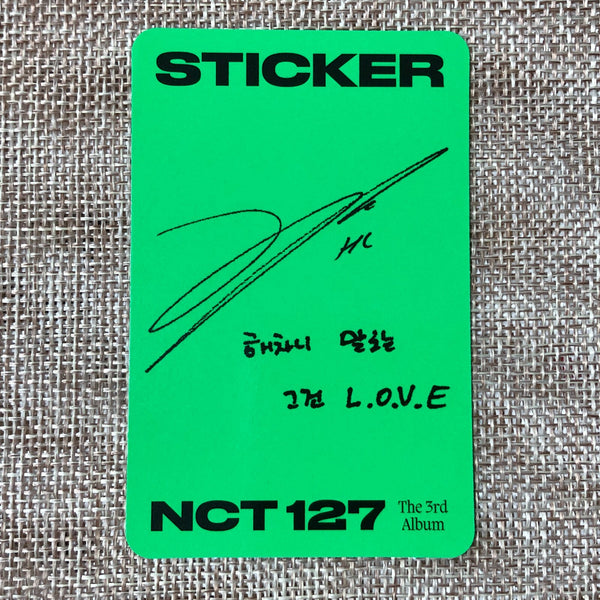 NCT 127 HAECHAN [ STICKER ] Official Photocard, Seoul City Ver / New / Gift