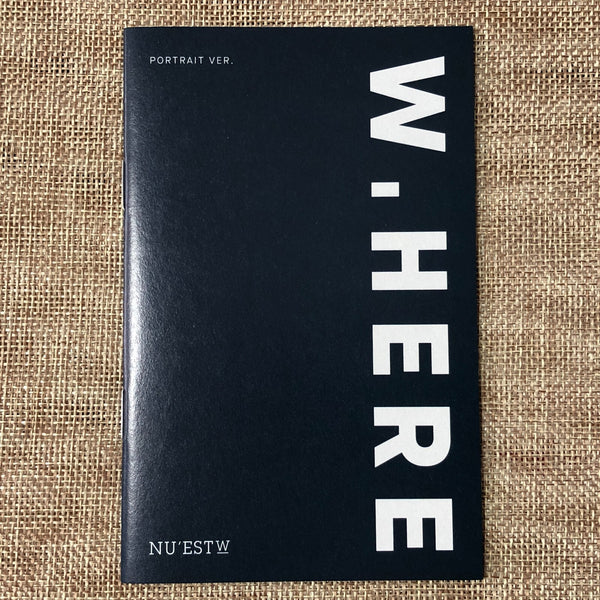 Nu'est W [ W.HERE ] Official Mini Photobook, Portrait Ver. / New / Gift