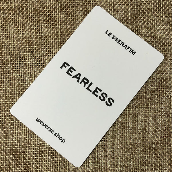 LE SSERAFIM EUNCHAE [Fearless JAPAN Weverse] Official Photocard, 1st / Gift