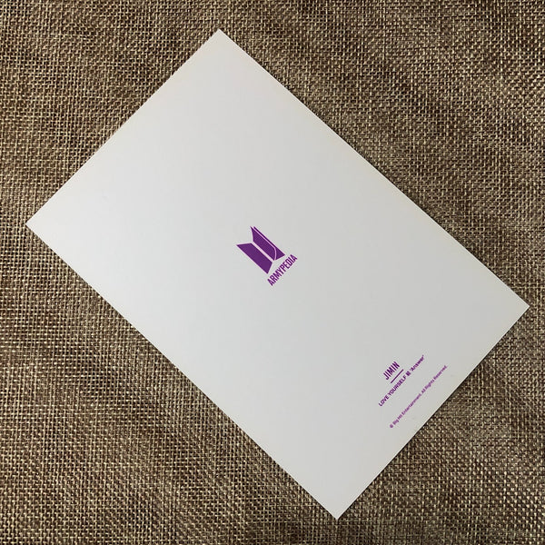 BTS JIMIN [Armypedia Love Yourself Answer] Official Postcard Photocard / Gift