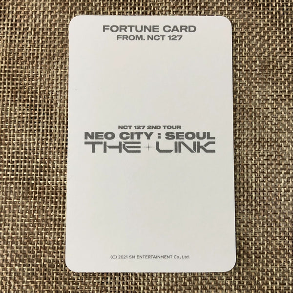 NCT 127 JUNGWOO #1 [NEO CITY : SEOUL THE LINK] Official Fortune Photocard / Gift