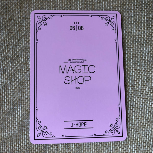 BTS J-HOPE 6/8 [2019 MAGIC SHOP Fan Meeting Japan] Official Photocard / Gift