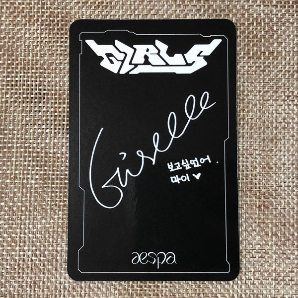 AESPA GISELLE [ Girls ] Official Photocard, Digipack Ver / New / Gift