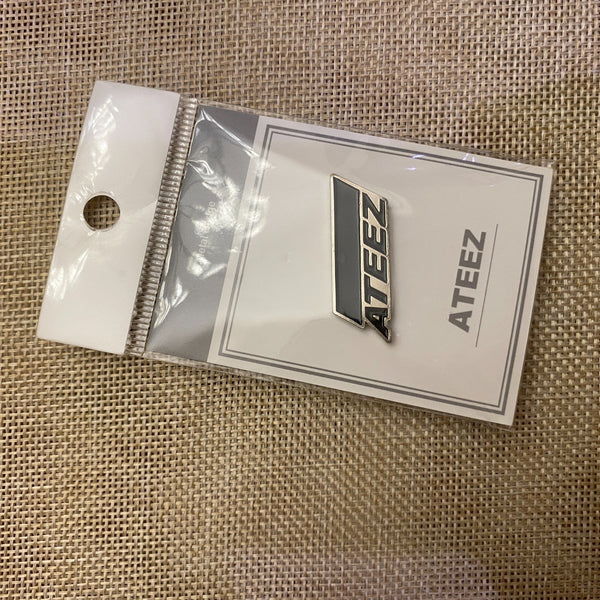 ATEEZ  [ Logo Metal Pin Badge ] Official Goods / New, Rare / +Gift