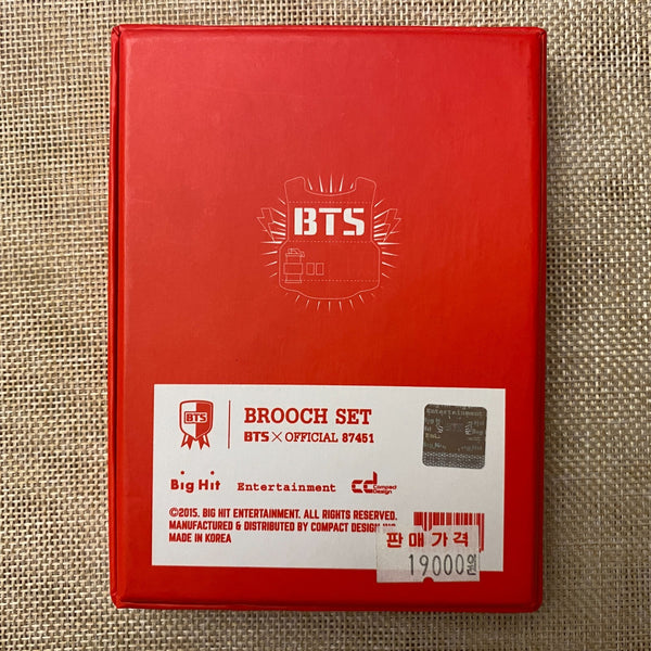 BTS 2015 [ HYYH Life On Stage ] Official Brooch Set Badge / New, Rare / Gift