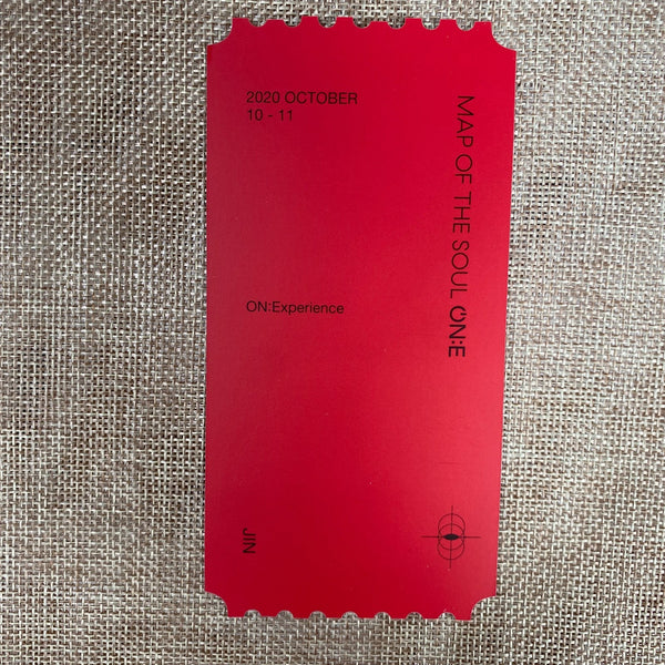 BTS [ Map of the Soul ON:E DVD ] Hologram Photo Ticket Set (All Member) / New/+G