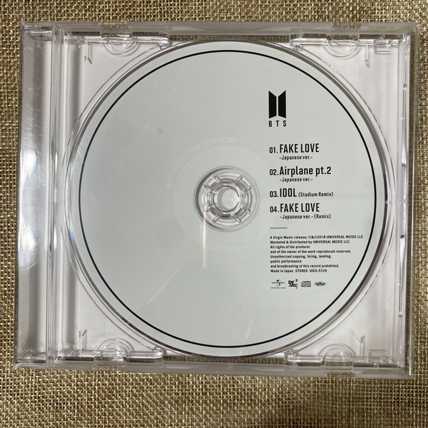 BTS [ Fake Love Airplane pt.2 ] Official CD, Japan / New, Rare / Gift