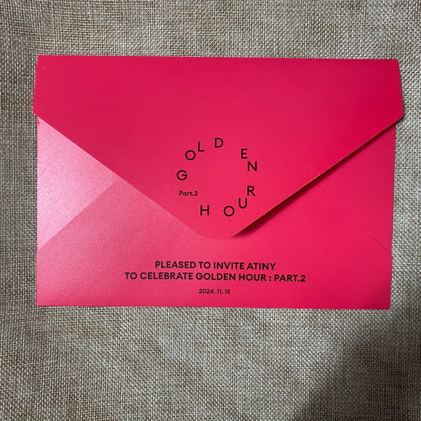 ATEEZ [Golden Hour Part. 2] All Member Signed Promo Album, Message Full Set /+G