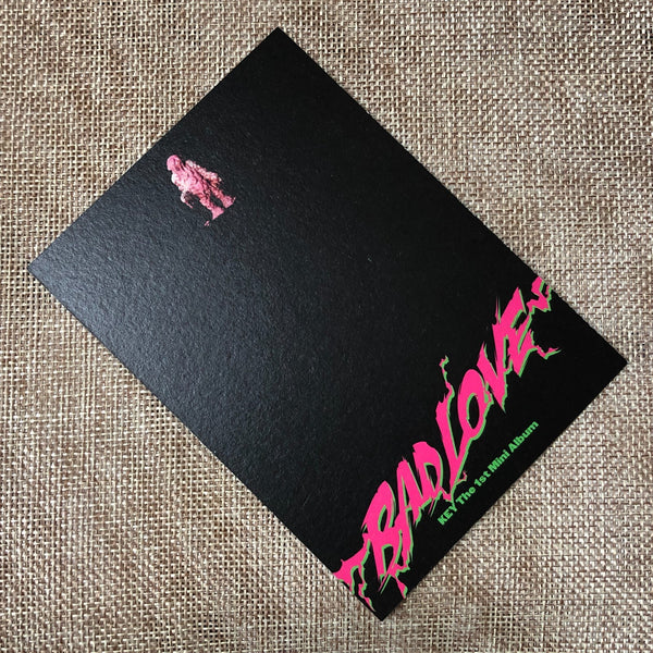 SHINEE KEY #1 [BAD LOVE SPACE RAY GUN] Official Postcard, 1st Mini / New / Gift