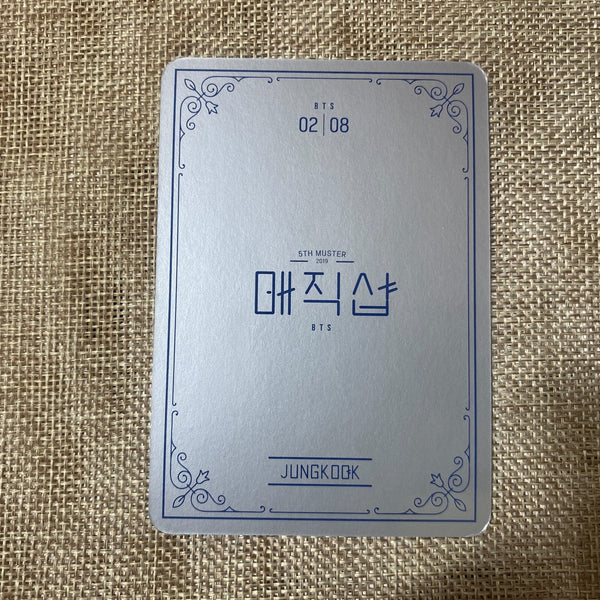 BTS JUNGKOOK 2/8 [ 5th Muster MAGIC SHOP ] Official Mini Photocard / New / Gift